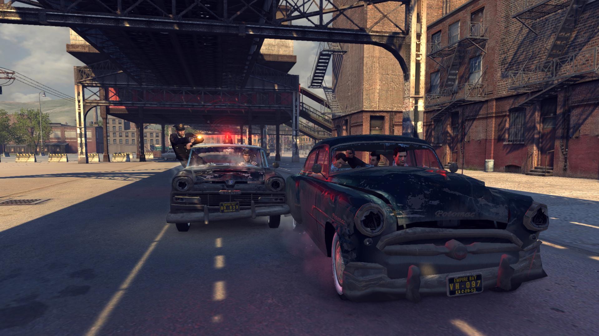 A truck parked in an industrial yard on Empire Bay's outskirts